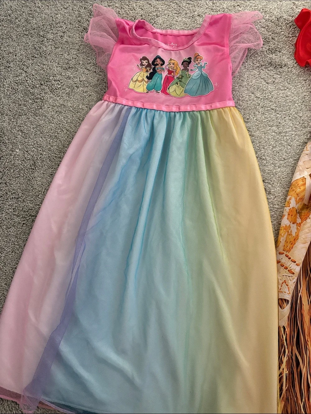 Disney toddler girl Princess & Moana nightgowns 4T